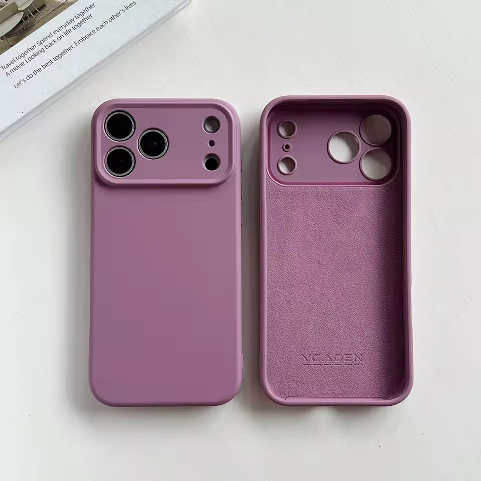 Luxury Original Liquid Silicone Soft Cover For APPLE iPhone 17 Air Pro Max Plus Soft Solid Color Silicone Phone Case