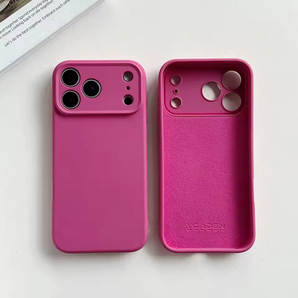 Luxury Original Liquid Silicone Soft Cover For APPLE iPhone 17 Air Pro Max Plus Soft Solid Color Silicone Phone Case