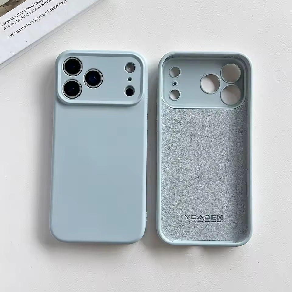 Luxury Original Liquid Silicone Soft Cover For APPLE iPhone 17 Air Pro Max Plus Soft Solid Color Silicone Phone Case