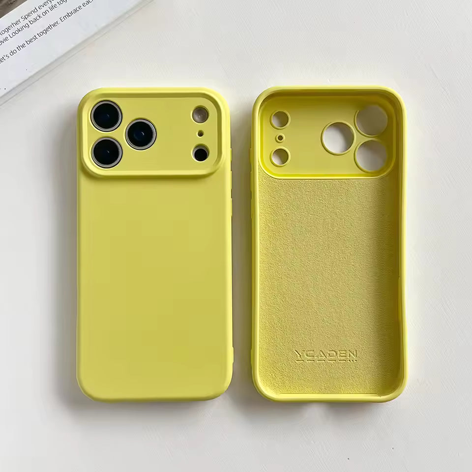 Luxury Original Liquid Silicone Soft Cover For APPLE iPhone 17 Air Pro Max Plus Soft Solid Color Silicone Phone Case