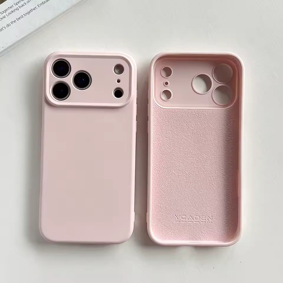 Luxury Original Liquid Silicone Soft Cover For APPLE iPhone 17 Air Pro Max Plus Soft Solid Color Silicone Phone Case