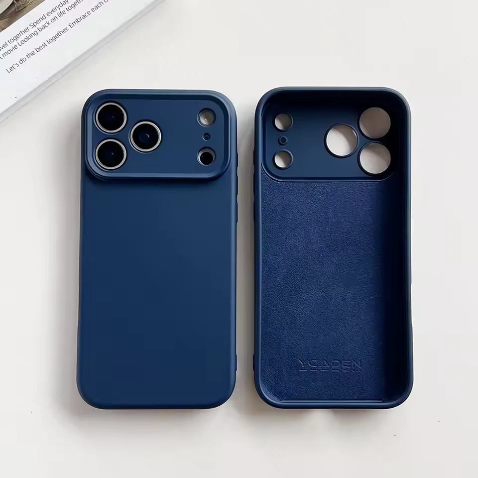 Luxury Original Liquid Silicone Soft Cover For APPLE iPhone 17 Air Pro Max Plus Soft Solid Color Silicone Phone Case