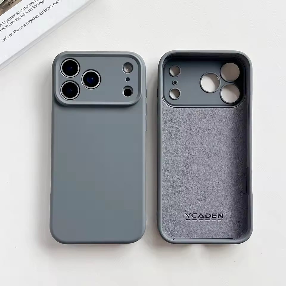 Luxury Original Liquid Silicone Soft Cover For APPLE iPhone 17 Air Pro Max Plus Soft Solid Color Silicone Phone Case