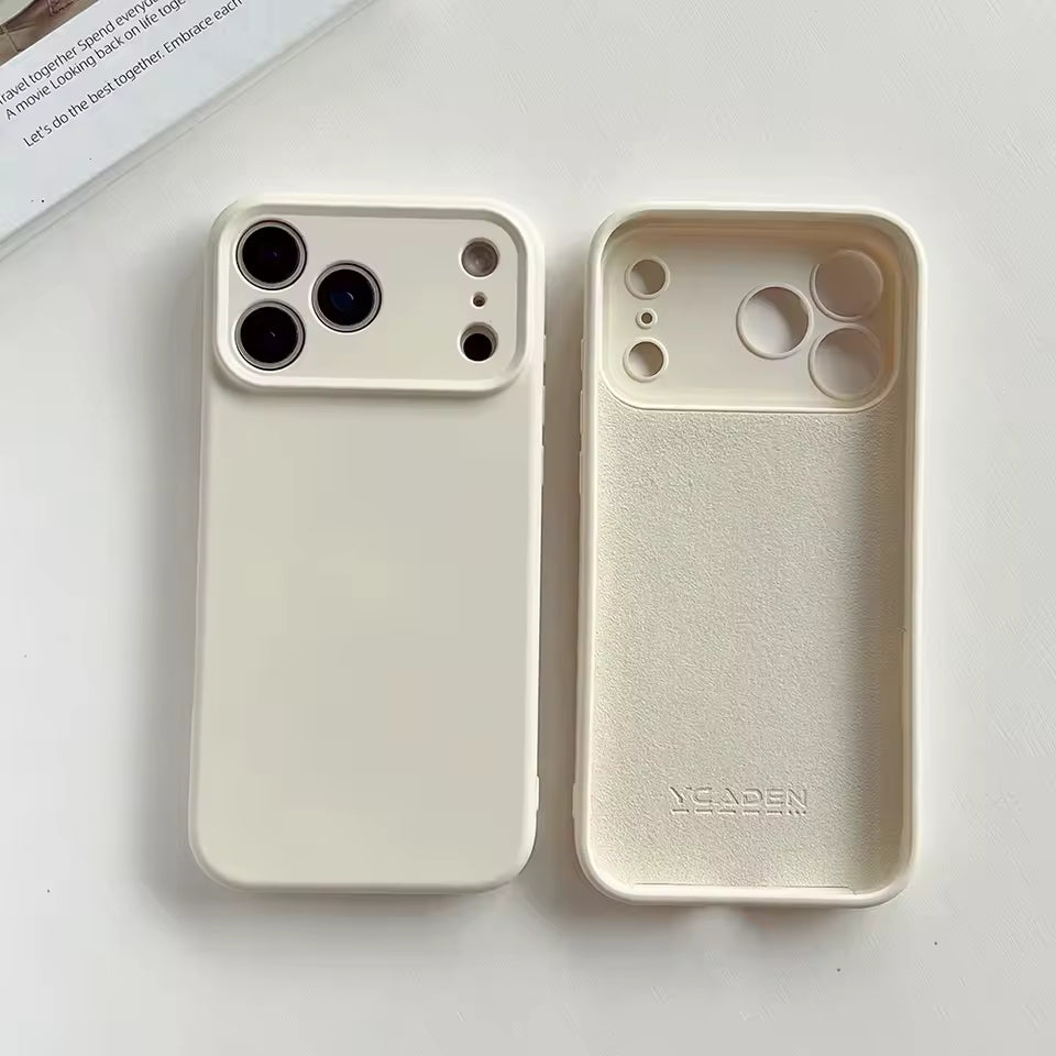 Luxury Original Liquid Silicone Soft Cover For APPLE iPhone 17 Air Pro Max Plus Soft Solid Color Silicone Phone Case