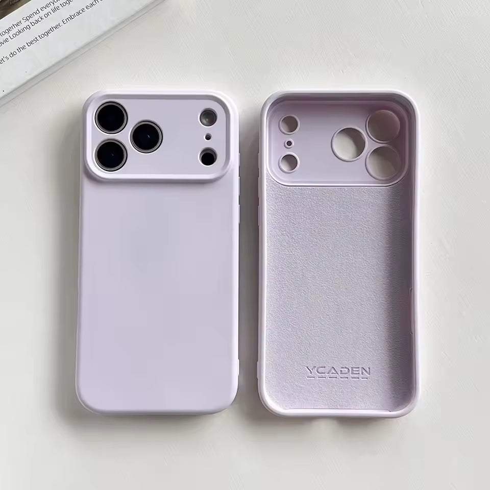 Luxury Original Liquid Silicone Soft Cover For APPLE iPhone 17 Air Pro Max Plus Soft Solid Color Silicone Phone Case
