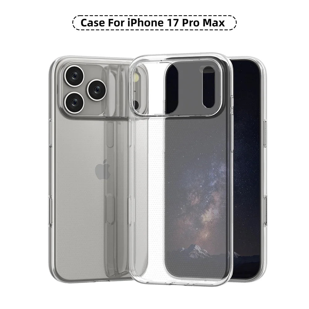 Ultra Thin 0.9Mm Case for Iphone 17 Pro Max 17 Air Does Not Affect Wireless Charging Highly Transparent TPU Soft Cover